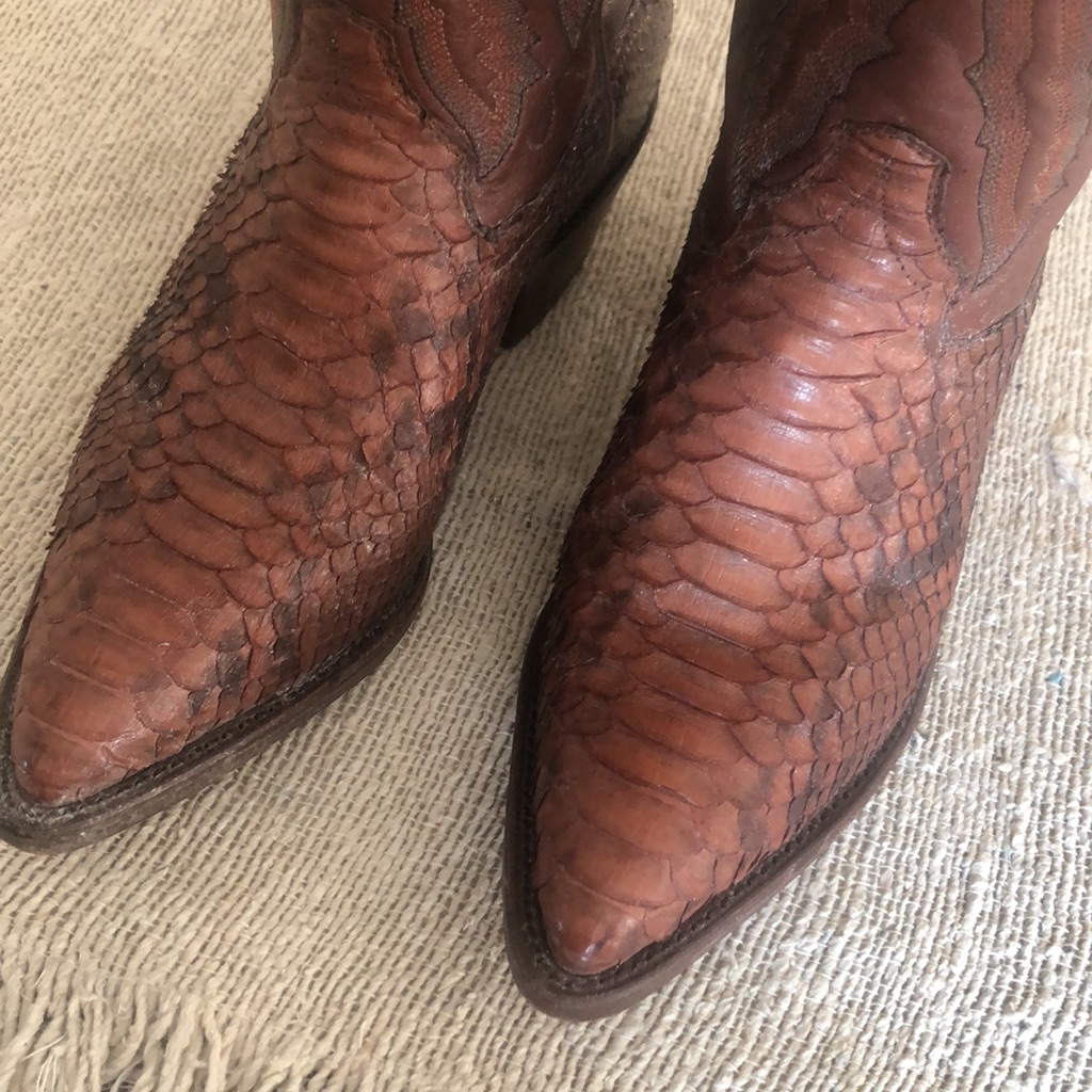 Panhandle Slim Rustic Python Boots